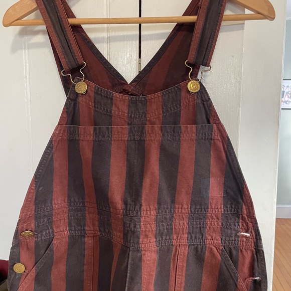 Big Bud Press Pants - Big Bud Press striped overalls medium